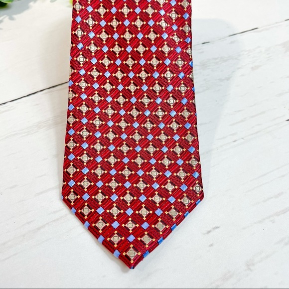 Men's Robert Talbott Best of Class Tie (Red/Blue) - Picture 2 of 11